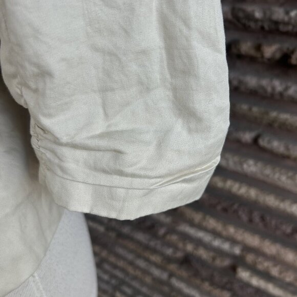 Kenneth Cole New York Metallic Beige Ruched Gathered Jacket Size 6 Petite - Picture 5 of 8